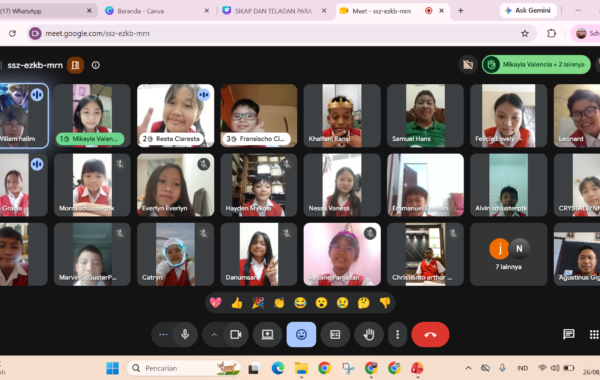 Pembelajaran Daring di SD Suster Pontianak Akibat Kabut Asap